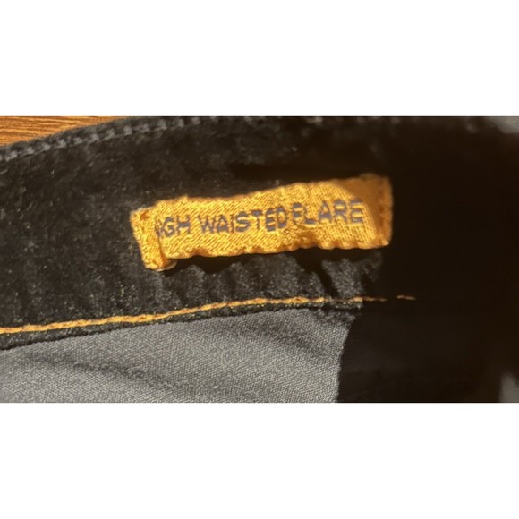 Tory‎ Burch Pants Velvet Black Size 24 High Waisted Flare - Picture 4 of 9